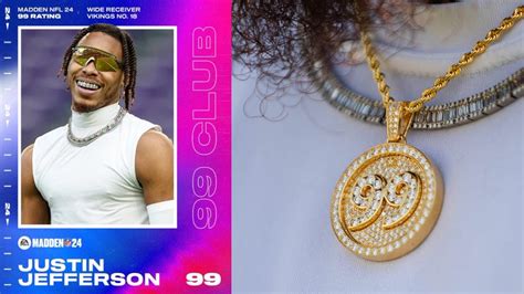 Justin Jefferson Receives Madden 99 Club "Chain" - YouTube