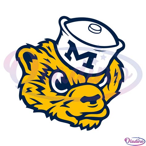 Michigan Wolverine Mascot SVG Digital File, NCAA Svg - Oladino