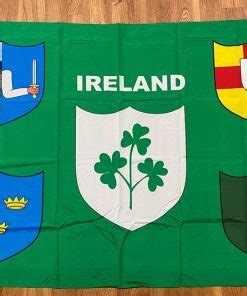 IRISH RUGBY 4 PROVINCES 5ft x 3ft – Team Car Flag Ireland