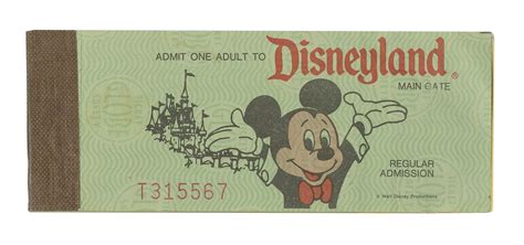 Complete Disneyland Ticket Book. - Van Eaton Galleries