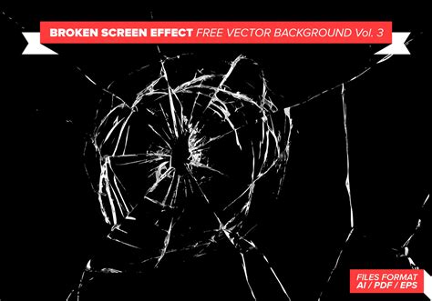 Broken Screen Effect Free Vector Background Vol. 3 108521 Vector Art at ...