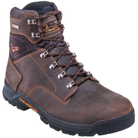 Danner Boots: Men's 12433 Waterproof EH Brown 6-Inch Slip-Resistant ...