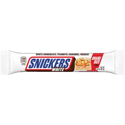 SNICKERS White Chocolate Share Size Candy Bars, 2.84 oz | SNICKERS®