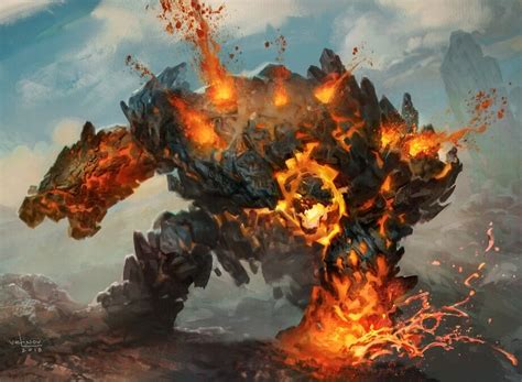 Lava Elementals - Walking Volcanoes of Destruction — Apotheosis Studios