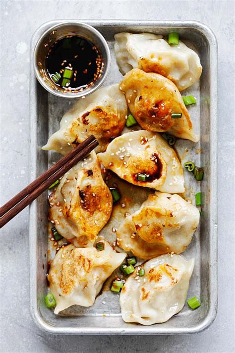 Chinese Chicken Dumplings (Crispy and Juicy) - Rasa Malaysia