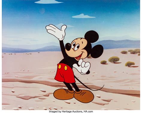 Mickey Mouse Dye Transfer Print (Walt Disney, c. 1950s).... | Lot ...