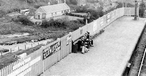 Tour Scotland Photographs: Old Photograph Railway Station Currie Scotland