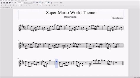 Super Mario Bros Alto Sax Sheet Music