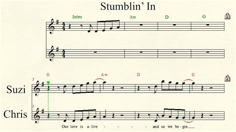 Stumblin' In - Chris Norman/ Suzi Quatro - how to play the lead, sheet ...