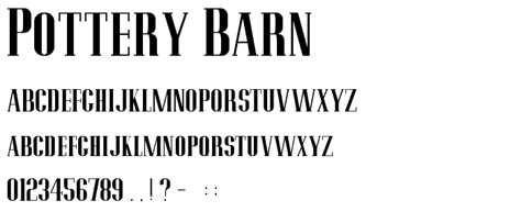 Review Of Pottery Barn Logo Font References - IHSANPEDIA