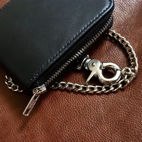 Biker Chain Wallet Leather Chain Wallet Biker Wallet Chain - Etsy