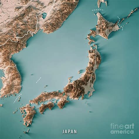 Topographical Map Of Japan – Map Vector