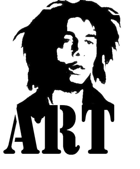 bob marley stencil by ARTpulse on DeviantArt