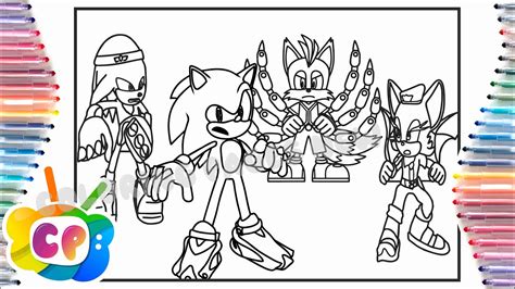 sonic prime coloring page pdf ready for download