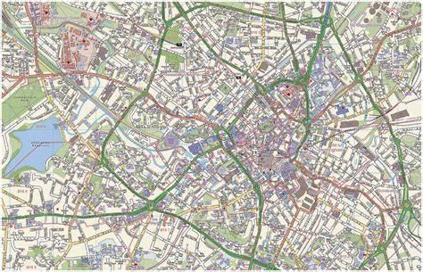 City Map of Birmingham, UK - Free Printable Maps