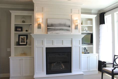 Fireplace with Bookshelves On Each Side Ideas - built in bookcases ...