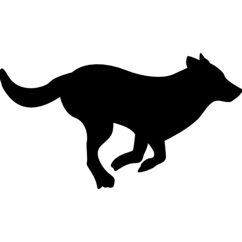 Free Icon | Running dog silhouette