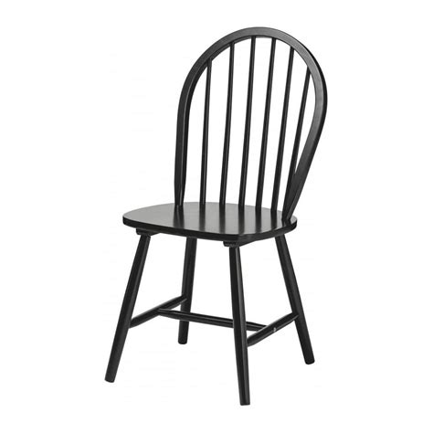 Buy New England Style Matt Black Wood Dining Chair from Fusion Living.