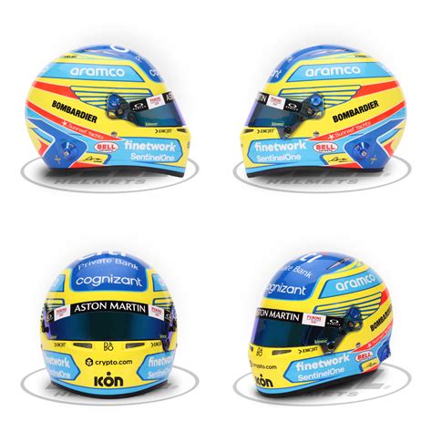 Fernando Alonso 2023 Official Bell 1:2 Scale Helmet - Autographed ...