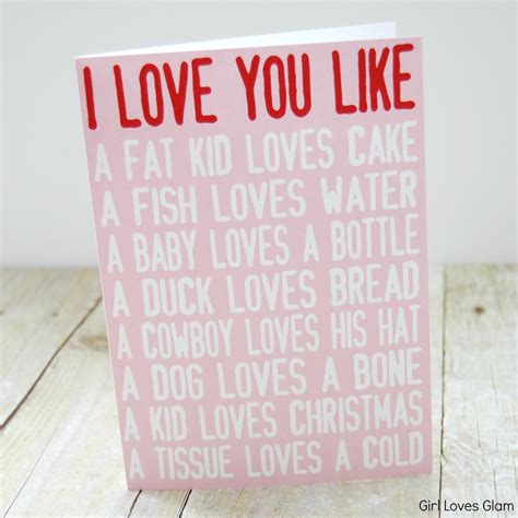 I Love You Like Printable Valentine Cards - Girl Loves Glam