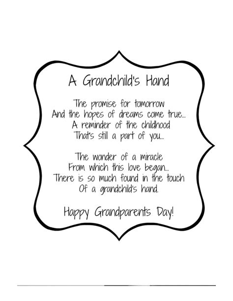 Free Printable Grandparents Day Poems - PRINTABLE TEMPLATES