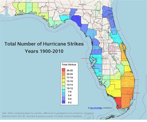 Map Of Florida Hurricane - Show Me The United States Of America Map