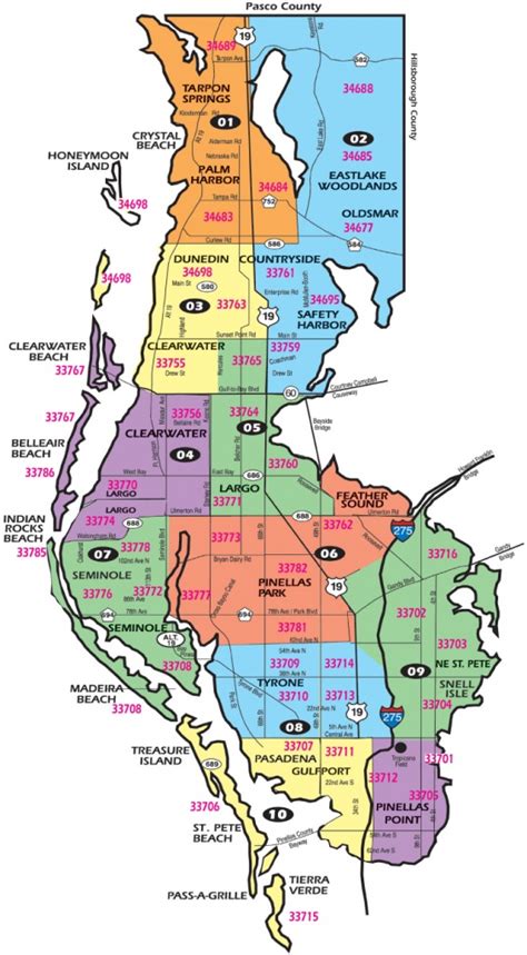 Printable Pinellas County Zip Code Map World Map Interactive Zip ...