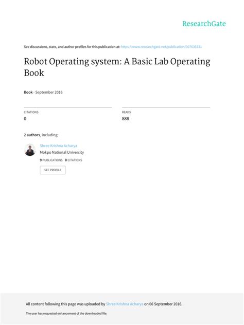 Basic Operating Tutorial of Robot Operating System | PDF | Ubuntu ...