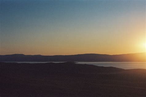 Silhouette of Mountain during Sunset · Free Stock Photo