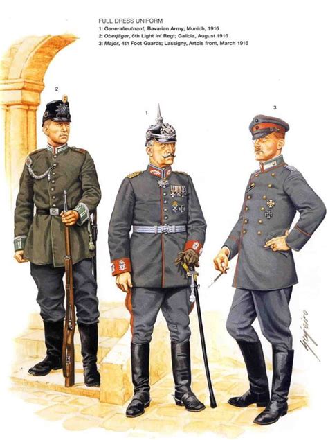 three men in uniforms standing next to each other