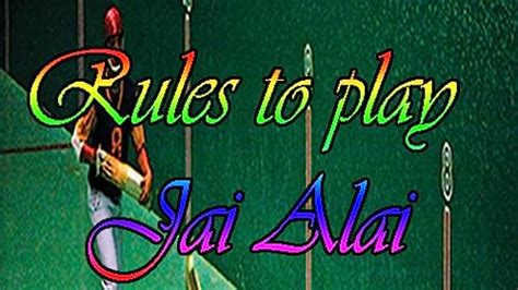 Rules to play Jai Alai - App on Amazon Appstore