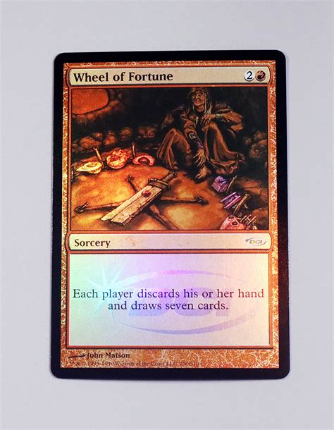 Wheel of Fortune Foil from Judge Gift Cards 2010 (G10) MTG Proxy ...