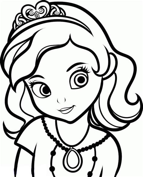 Princess Sofia the First Drawing Coloring Page - NetArt