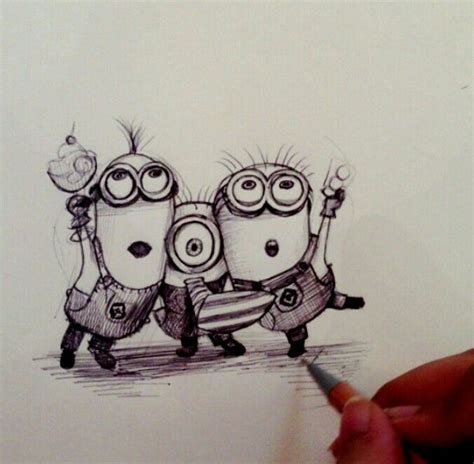 minions | Minion art, Minion drawing, Cool pencil drawings