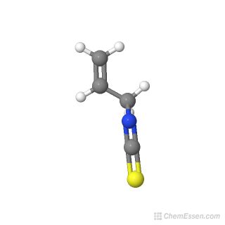 ALLYL ISOTHIOCYANATE Structure - C4H5NS - Over 100 million chemical ...