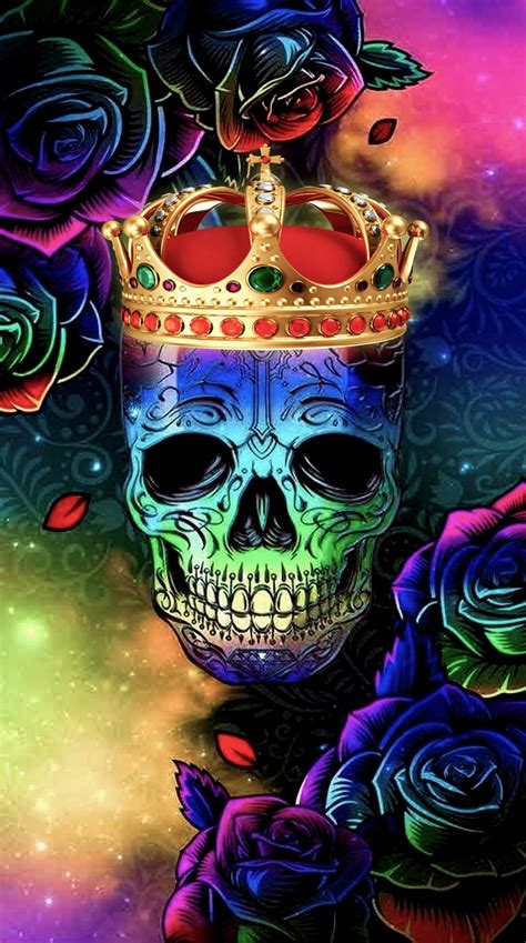 Colorful Skull Wallpaper