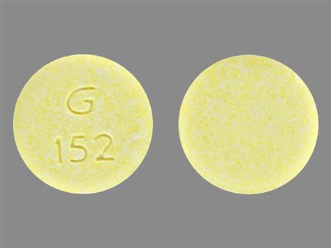 G 152 Pill Yellow Round - Pill Identifier