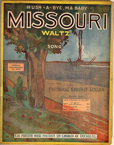 Hush-a-bye, ma baby; Missouri waltz [Historic American Sheet Music]