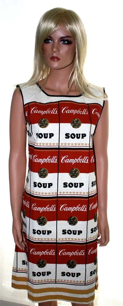 Sold Price: Andy Warhol Campbell Soup Dress - December 6, 0114 12:00 PM PST