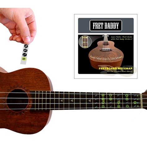 Fret Daddy The Ukulele Fretboard Note Map | Guitar Center