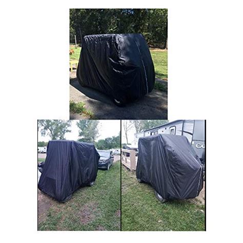 FLYMEI 2 Passenger Golf Cart Covers, Waterproof Dust Prevention Golf ...