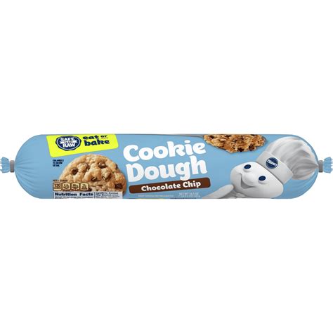 Pillsbury Chocolate Chip Cookie Dough, 16.5 oz Container - Walmart.com ...