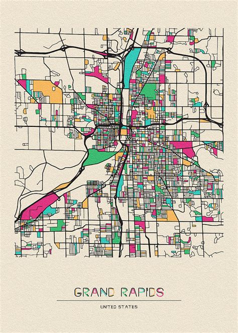 City Of Grand Rapids Map - Shari Demetria