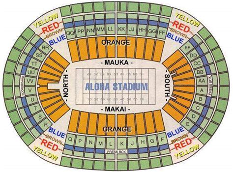 Aloha Stadium Seating Chart - NFL Pro Bowl