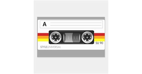 Cassette tape label sticker | Zazzle.com