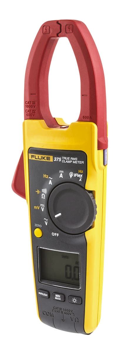 FLUKE-375/E | Fluke 375 Clamp Meter, 600A dc, Max Current 2.5kA ac CAT ...