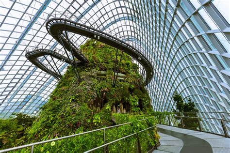 Cloud Forest Dome at Gardens by the Bay in Singapore Stock Photo ...