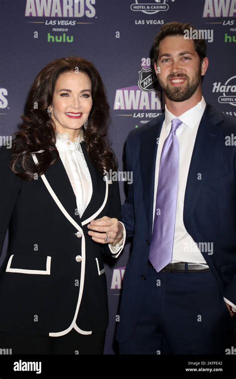 Lynda Carter and son James Altman attending the 2018 NHL Awards at the ...