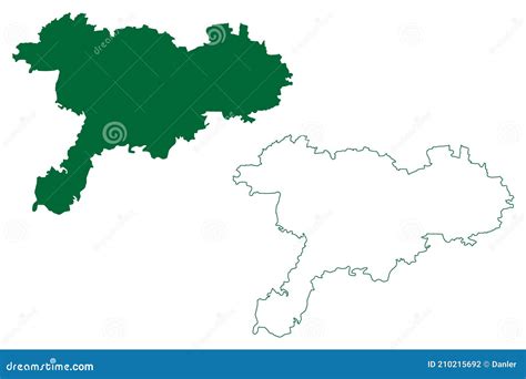 Chittoor District Andhra Pradesh State, Republic of India Map Vector ...