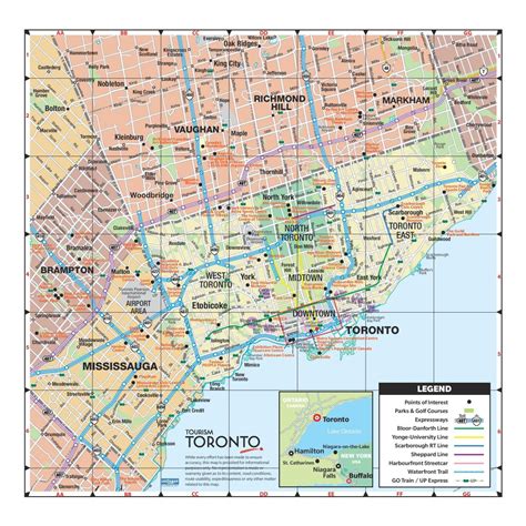 Greater Toronto area map - Map of greater Toronto area (Canada)